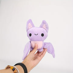 Mini Bat Plush Toy Purple Halloween Decor