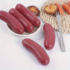 2pcs Realistic Large Red Sausages for Home Decor and Window Displays