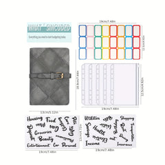 Budget Binder A6 Business Cash Budget Financial Planner With Zipper Envelopes