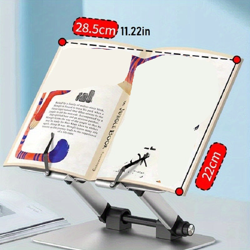 Adjustable Students' Reading Rack Foldable Aluminum Alloy 180 Degree Adjustment