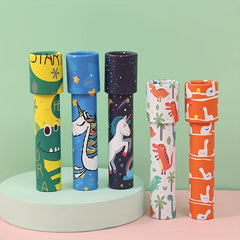 5pcs Spinning Kaleidoscope Magic Toys Different Patterns Fun Educational Games