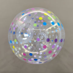Colorful Striped Inflatable Dot Ball for Pool Parties & Family Gatherings