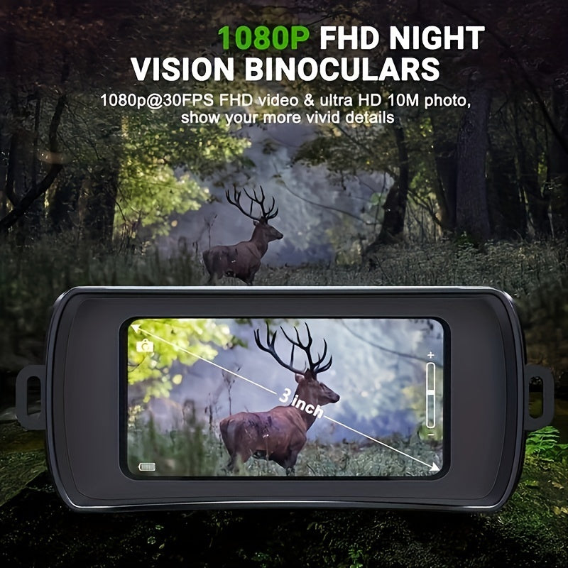 R12 HD Night Vision Goggles 1080P Digital Infrared Video & Photo Recording