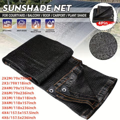 Anti UV Balcony Sun Shade Sail Mesh Canopy