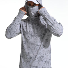 Men's UPF 50 Sun Protection Hooded Jacket Quick Dry Long Sleeve