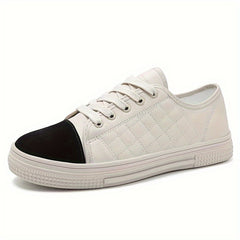 Women's Two Tone Skate Shoes Flat Casual Outdoor Sneakers