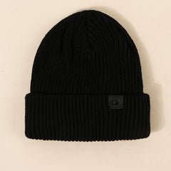 Embroidered Buckle Knit Hat Woolen Cap Unisex Hip hop Cap