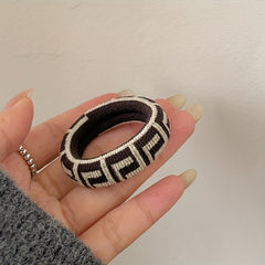 Vintage Cloth Ponytail Hair Tie High Elasticity Hair Rope Braiding Hair Accessor