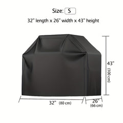 300D PU Coated BBQ Grill Cover Waterproof Weather Resistant Gas Grill Cover