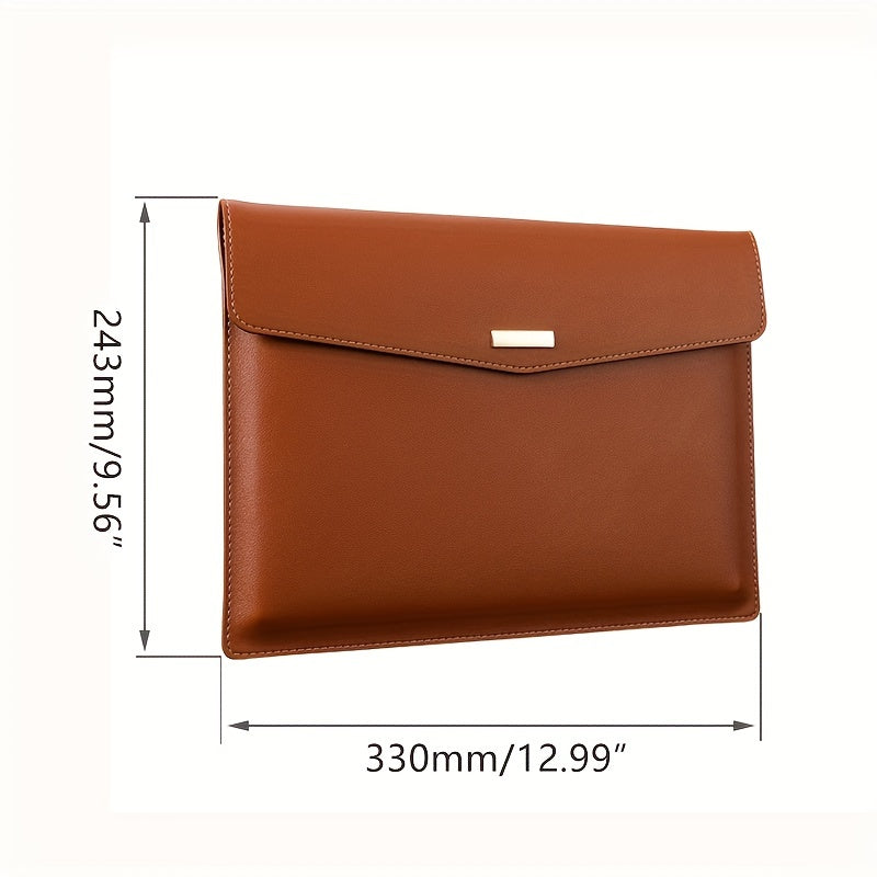 A4 Business PU Leather File Bag PVC Waterproof Storage Bag