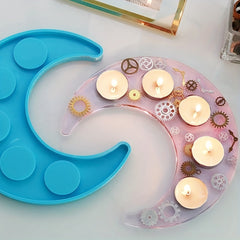Moon Tray Wine Holder Silicone Mold for DIY Crafts
