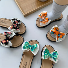 Girl's Bowknot Slippers Sweet Sandals