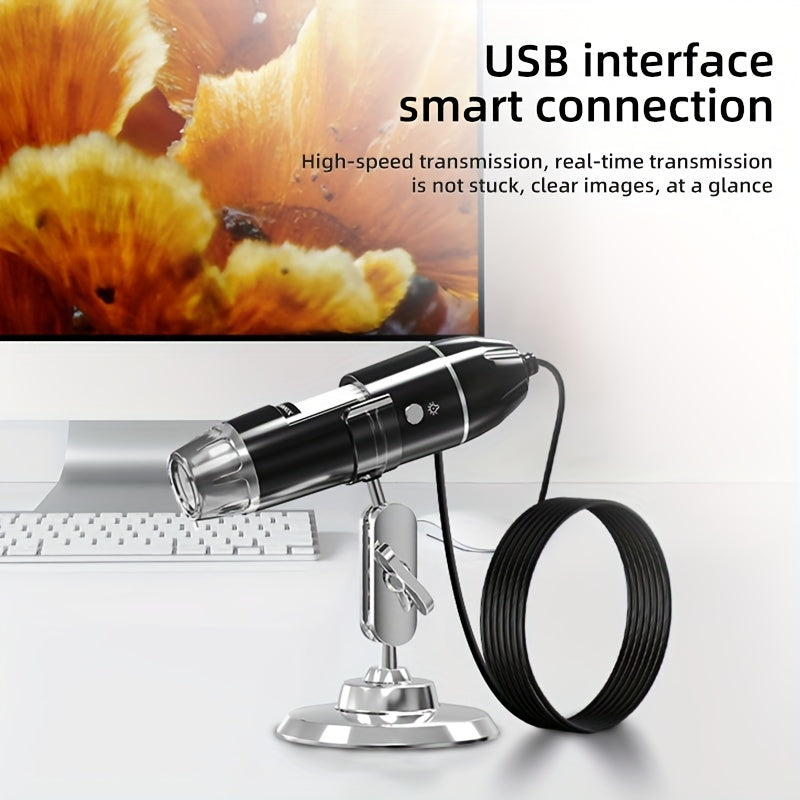 Digital Microscope Camera 1600X 3-in-1 USB for Laptop Insect Observation