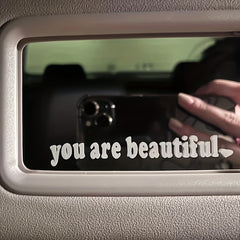 Interior Decoration Rear View Mirror Stickers Creative Sport PVC Vinyl Decals