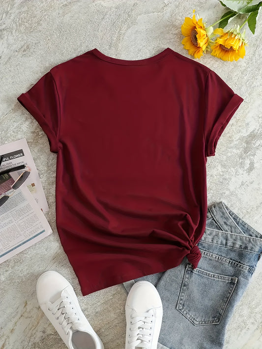 Summer Graphic Sports Round Neck T Shirt for Workout and Casual Wear