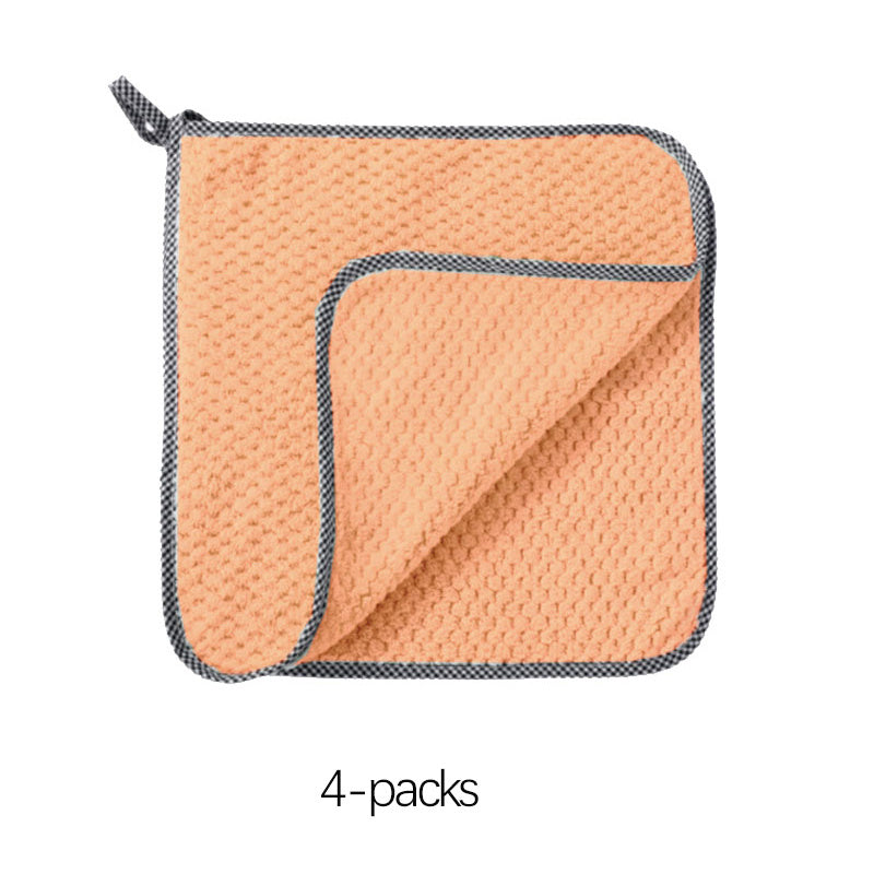 4pcs Thick Sanitary Cleaning Cloth Absorbent 9.84in