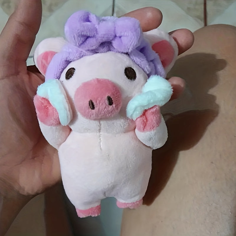 Pink Pig Plush Doll Keychain Backpack Pendant Christmas Gift