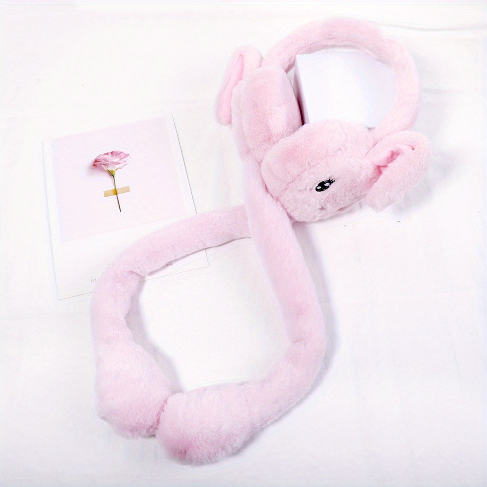 Rabbit Ears Plush Earmuffs for Women
