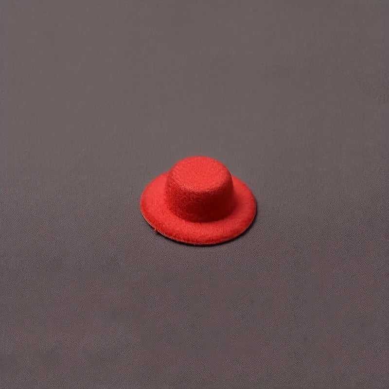 Mini Dollhouse Sun Hats For Crafts - Small Fabric Ornaments Hat
