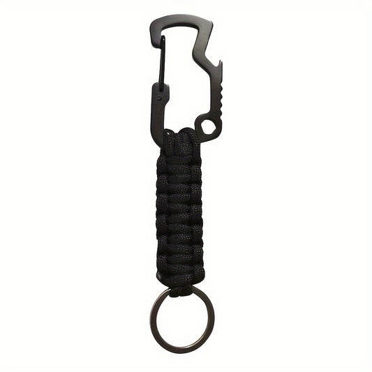 Outdoor Climbing 7-Core Cord Rope Keychain Carabiner DIY Buckle
