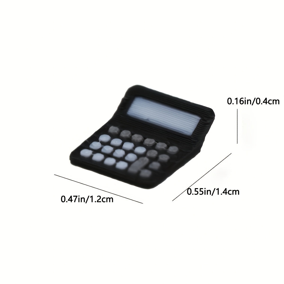 1:12 Scale Dollhouse Plastic Calculator, Realistic Desk Accessory for Classroom