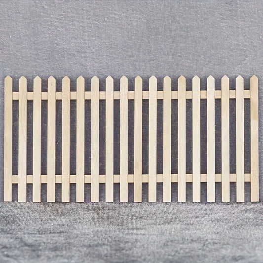 1:12 Scale Wooden Fence Model for Dollhouse & Garden Decor, DIY Photography Prop