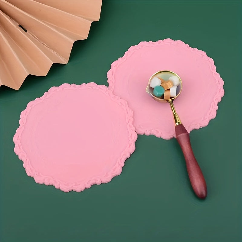 2pcs Silicone Heat Resistant Insulated Pad For Wax Seal