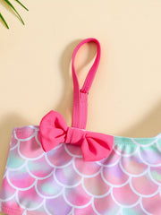 Baby Girls Mermaid Cami Crop Top & Shorts Swimsuit