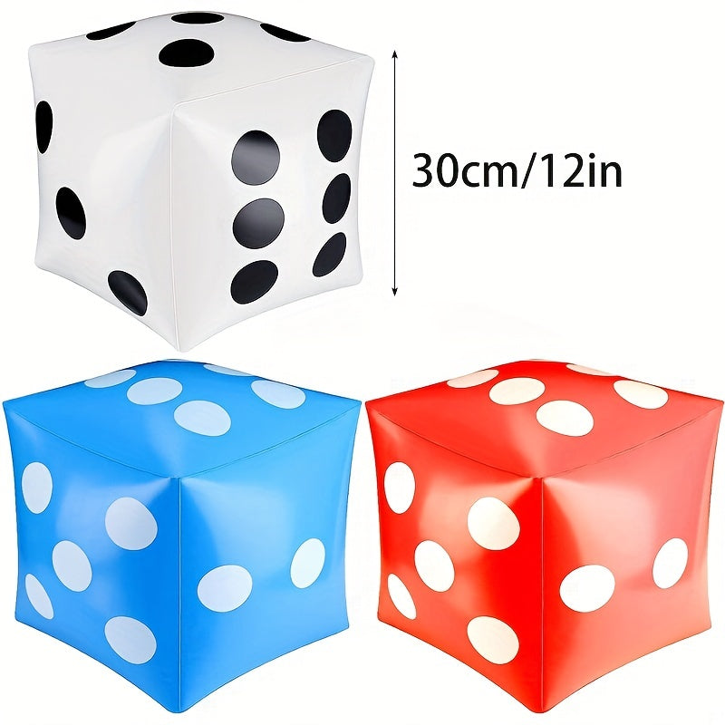 Giant Inflatable Dice 12in for Indoor Outdoor Games and Parties