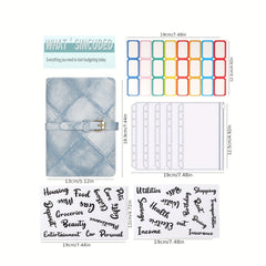 Budget Binder A6 Business Cash Budget Financial Planner With Zipper Envelopes