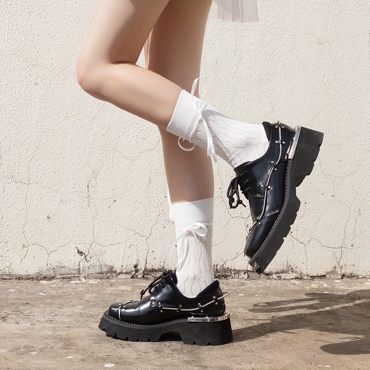 Strappy Crew Socks & Mid Tube Socks Women's Stockings