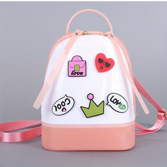 Candy Jelly Backpack Girls Travel Bag Casual Shopper Bag