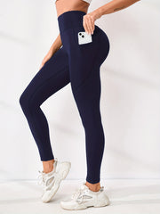High Waist Pocket Butt Lifting Sports Pants Seamless Quick Drying Yoga Leggings