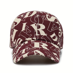 Hip Hop Letter Print Baseball Cap Couple Dad Hats Adjustable Breathable