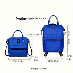 2pcs Waterproof Oxford Cloth Luggage & Tote Set