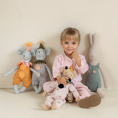 Adorable Plush Rabbit Dolls with Crown & Party Hat