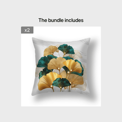 Ginkgo Leaf Pillowcase 45x72 cm Home Office Decorative Cushion Cover