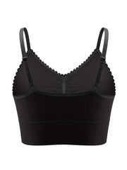 Comfortable Full Coverage Bra with Breathable Stretch Fabric