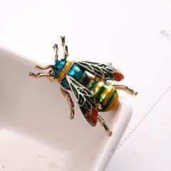 Colorful Bee Shape Brooch Animal Insect Theme Corsage Pin 1 Pc