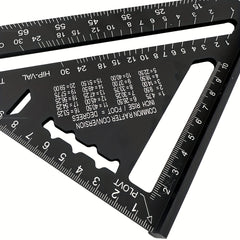 17 78 Cm Woodworking Triangle Ruler Right Angle Protractor Aluminum Alloy