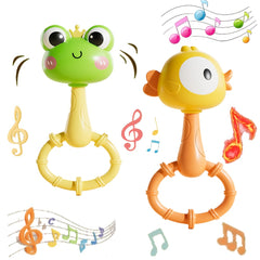 Frog Duck Hand Cranked Bell for Youngsters 1 2pcs