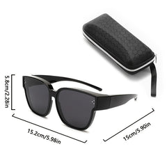 Polarized Fit Over Sunglasses for Myopia Anti Glare UV400 Shades