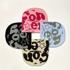 Sport Windproof Knit Beanie Hat With CON Letter Embroidery