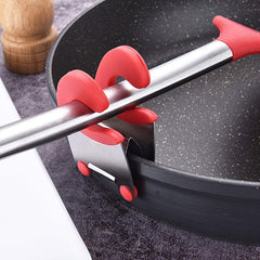 Stainless Steel Pot Spoon Holder with Silicone Grip