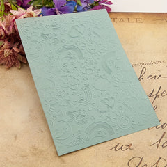 Rainbow Heart Star Sun Plastic Embossing Folders for Scrapbooking