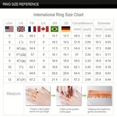 Zircon Bridal Engagement Wedding Rings Ladies Party Jewelry