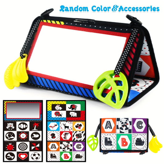 Interactive Double Sided Mirror Cloth Book for Babies
