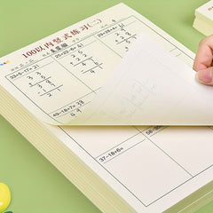 2pcs Vertical Math Practice Number Operations Workbook