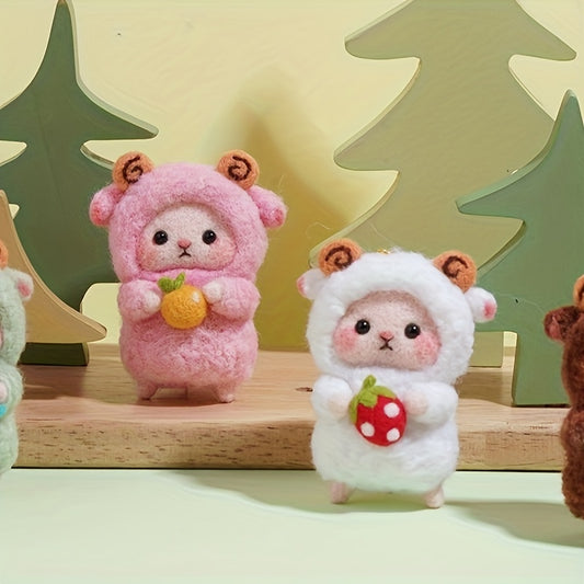 Plush Sheep Wool Felt DIY Material Package Doll Decoration Pendant