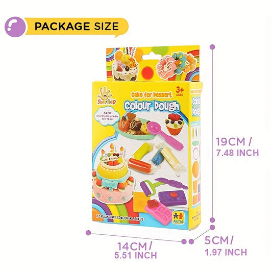 Kids Art Dough Colored Clay Toys Plasticine Mold Tools Pressing Gift